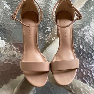 Kelly & Katie Heel Sandal nude tan Sz 9